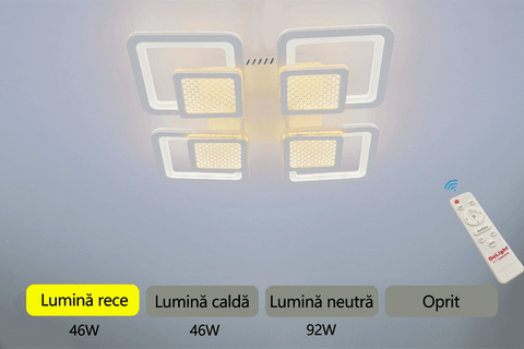 LUSTRA LED PATIENTIA 100W CU 8 BRATE 3 CULORI+IR, DL75L058