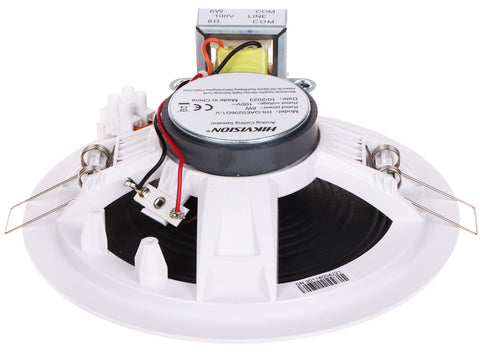 Boxa audio incastrata in  tavan, analogica, putere 6W, 91 dB, 170x64mm, DS-QAE0206G1-V