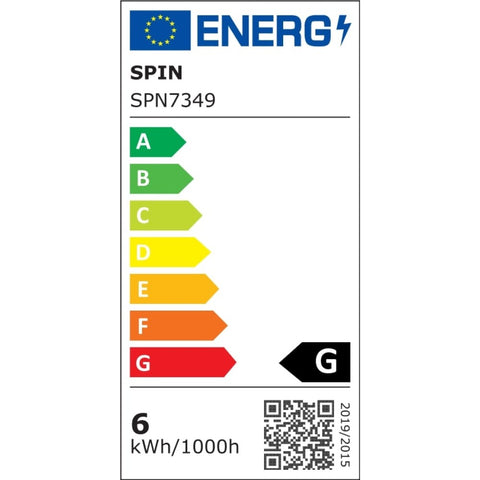 Spot Led Slim Patrat 120x120mm, 6W=40W, 6400K, lumina rece, SPN7349