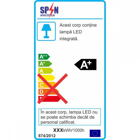 SPOT LED PT PATRAT/12W/6400K 169*169  SPN7743B