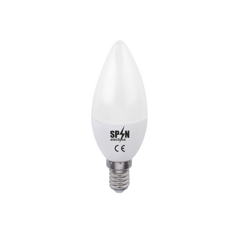 Bec Bl Led Lumanare E27, model C35, 5W=45W, 6400K, lumina rece  SPN6526C