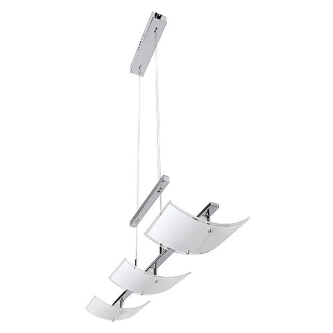 Corp De Iluminat Led Suspendat, 15w, 2700k, Lumina Calda, Corp Cromat