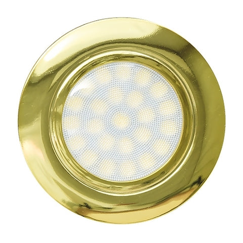 Spot Led Incastrabil, Rotund, Smd2835, 4w, Lumina Neutra, Corp Auriu, Ip44