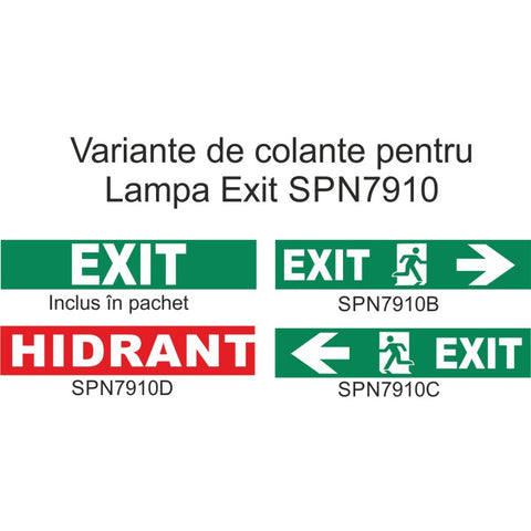 Autocolant Lampa Exit 60 Leduri,  SPN7910B