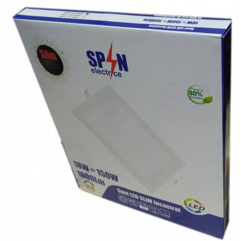 Spot Led slim 18W/6400K 225x225, SPIN - Spin SPN7759