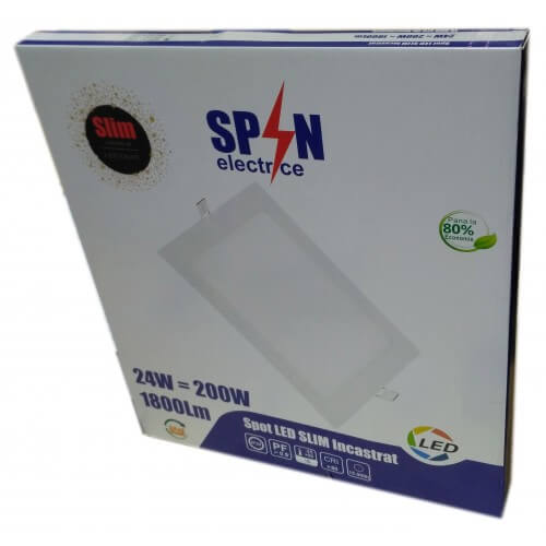 Spot Led slim 24W/6400K 300x300, SPIN - Spin SPN7763