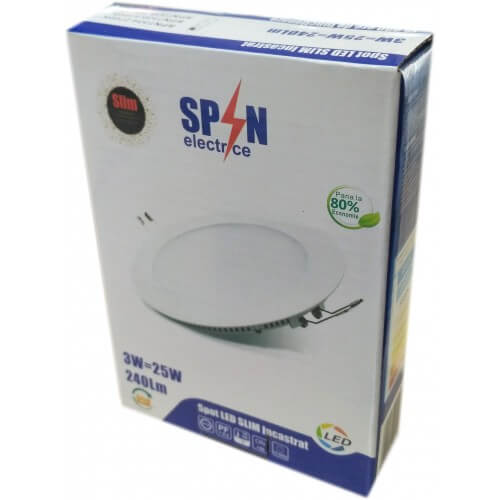 Spot Led slim/3W/2700K Ø85, SPIN - Spin SPN7334